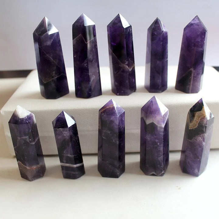 Amethyst Crystal Wand - Crown Chakra Healing