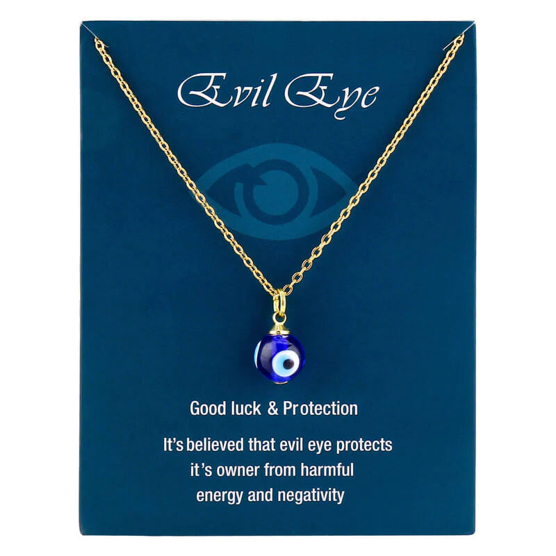 Blue Evil Eye Protection Necklace