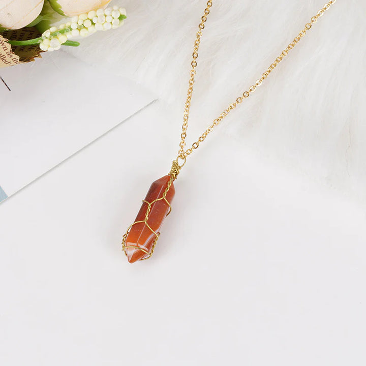 Carnelian Necklace - Boost Vitality, Creativity, Self-Confidence