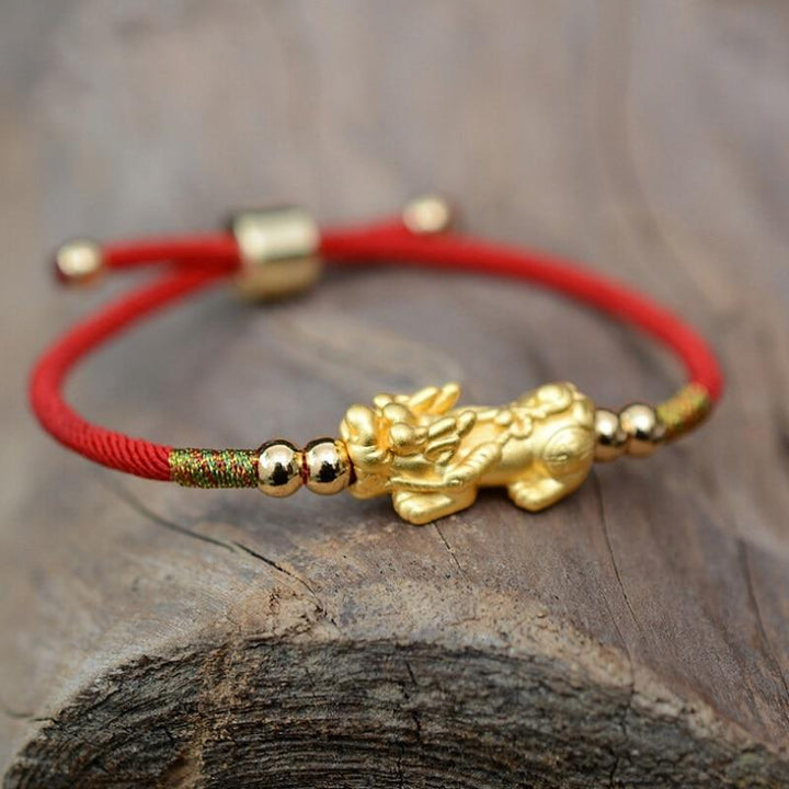 Feng Shui Red String Pixiu Bracelet