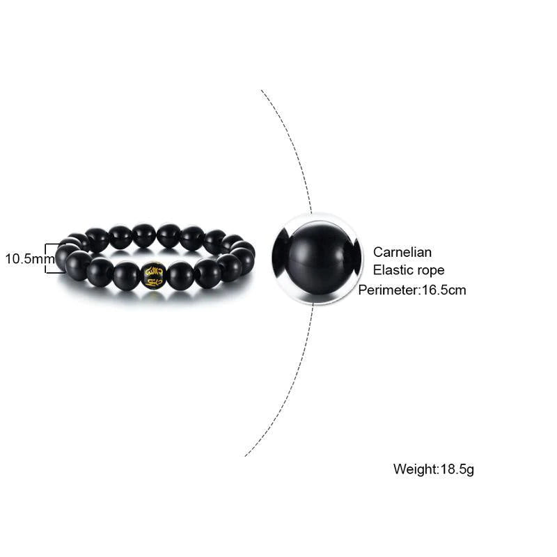 Grounding Agate and Lava Stone Bracelet Set