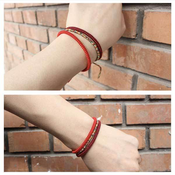 Tibetan Buddhist Knot Lucky Rope Bracelet