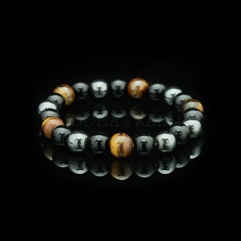 Triple Protection Bracelet - Tiger’s Eye, Obsidian, Hematite