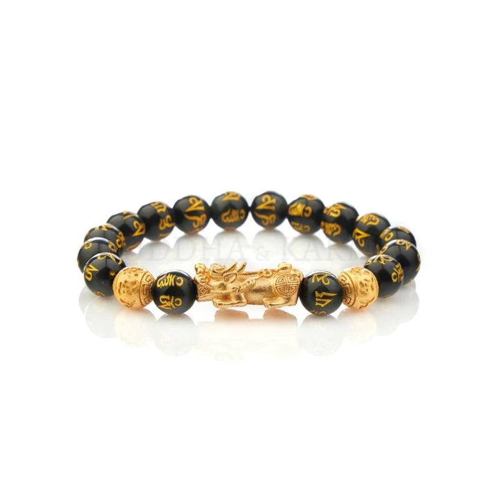 Feng Shui Pixiu Black Obsidian Wealth Bracelet - Attract Wealth