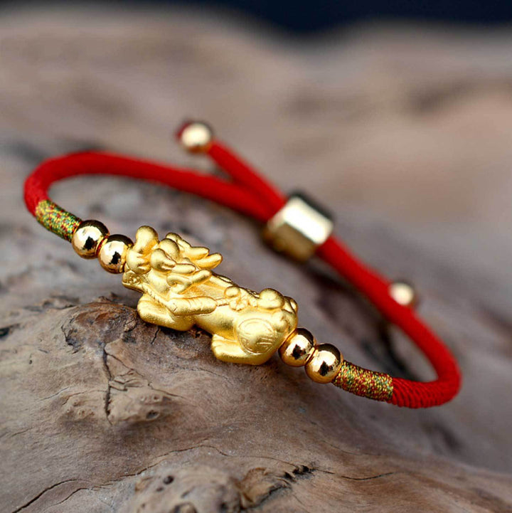 Feng Shui Red String Pixiu Bracelet