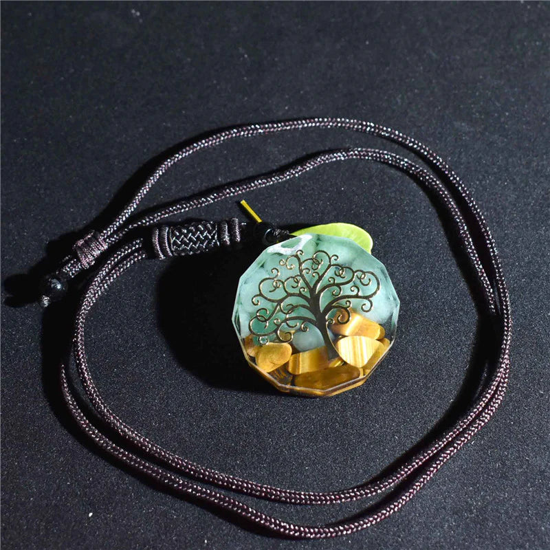 Tree of Life Orgonite Necklace - Energy Protection